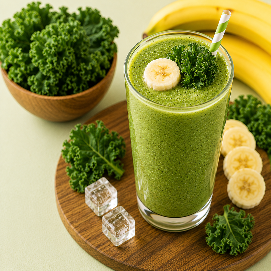 Banana Kale Smoothie: Fresh Green Blend