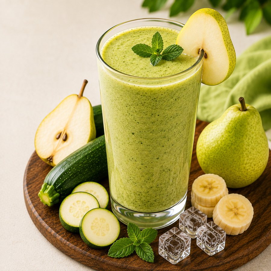 Pear Zucchini Smoothie  Refreshing Garden Blend